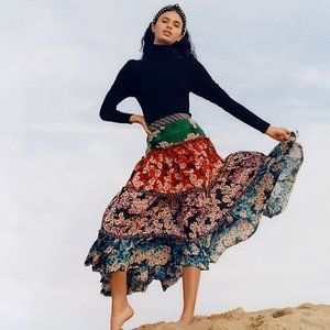 NEW Anthro Bhanuni by Jyoti Anarosa Maxi Skirt 10